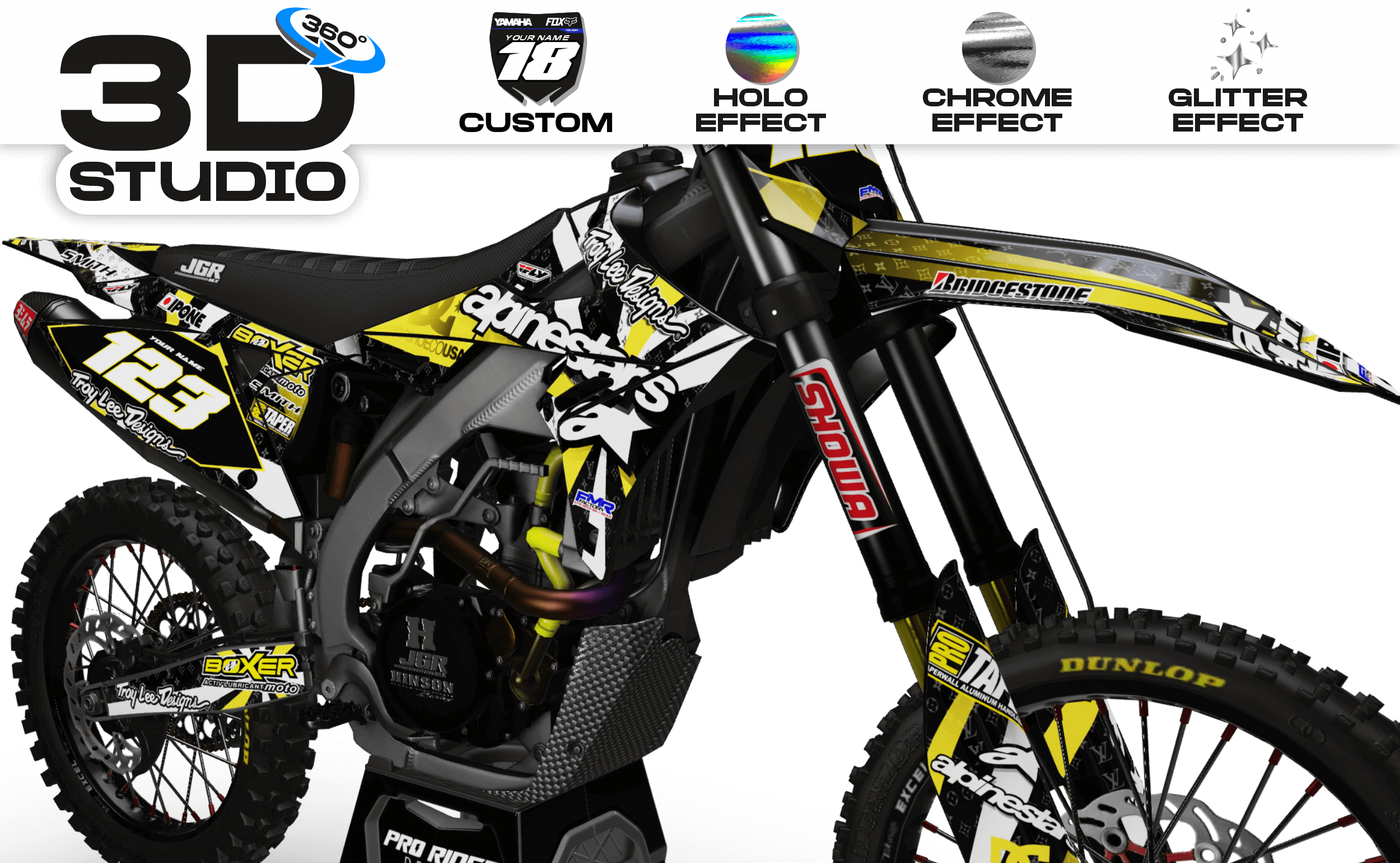 Graphics Kit ALPINESTARS YELLOW