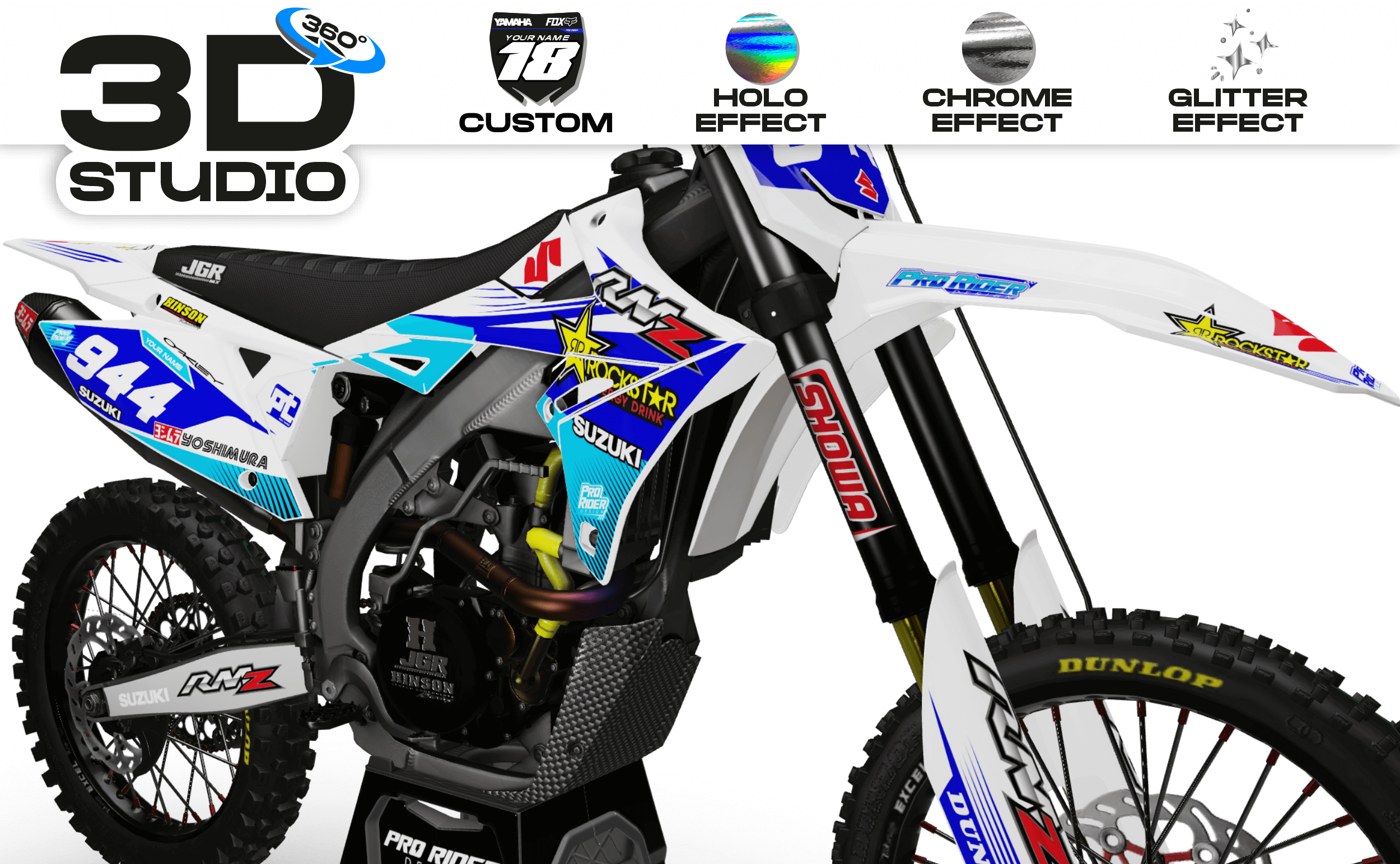 SUZUKI Graphics kit riderlife - 3D