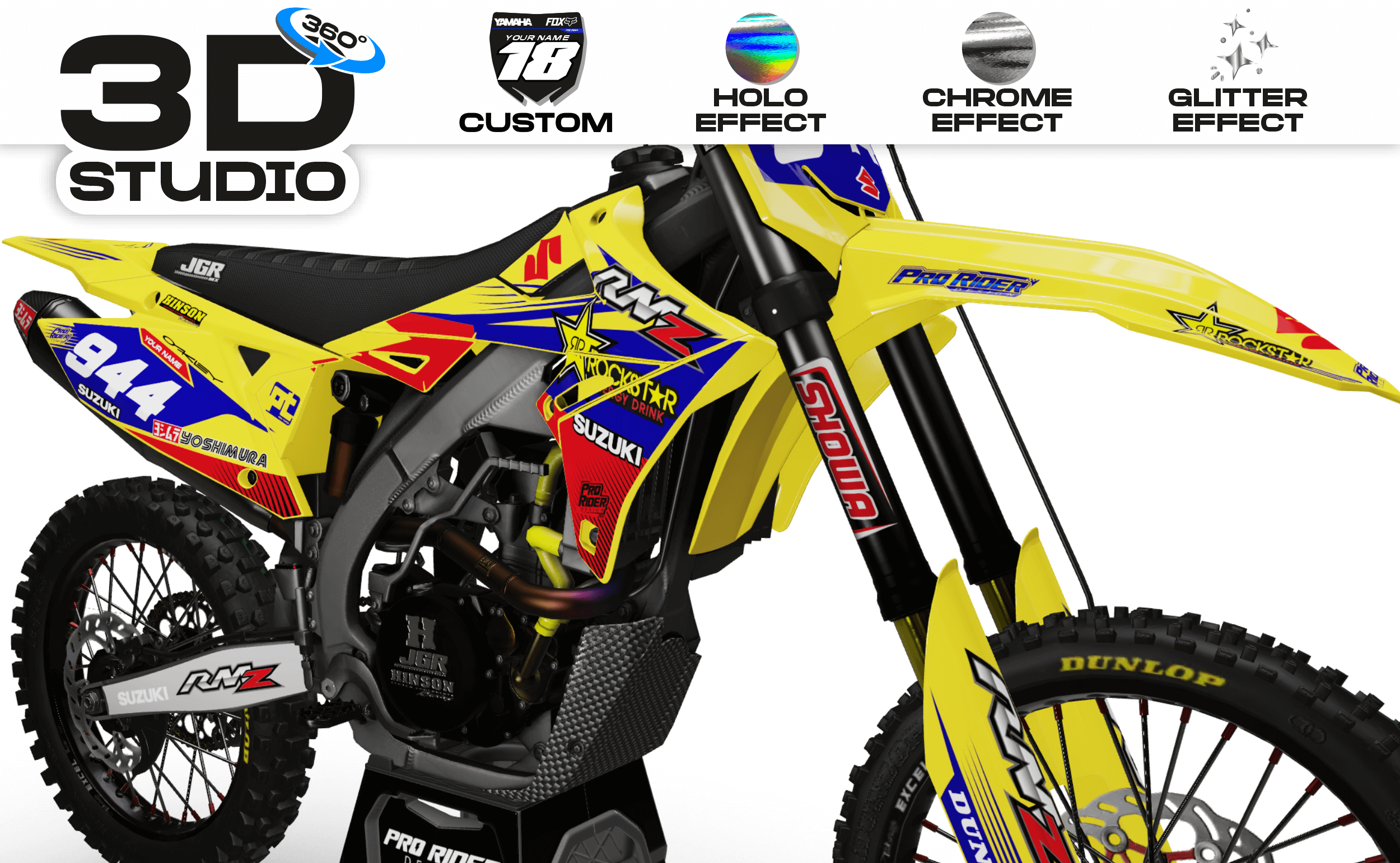 SUZUKI Graphics kit riderlife rm5 - 3D