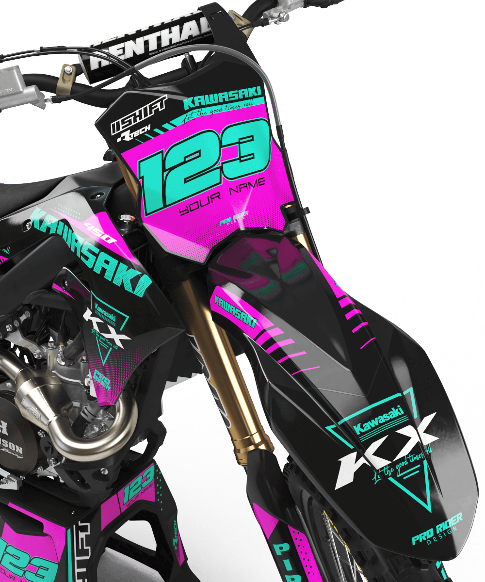 KAWASAKI Graphics Kit PERSO COLLOR