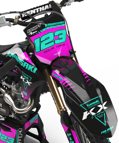 KAWASAKI Graphics Kit PERSO COLLOR