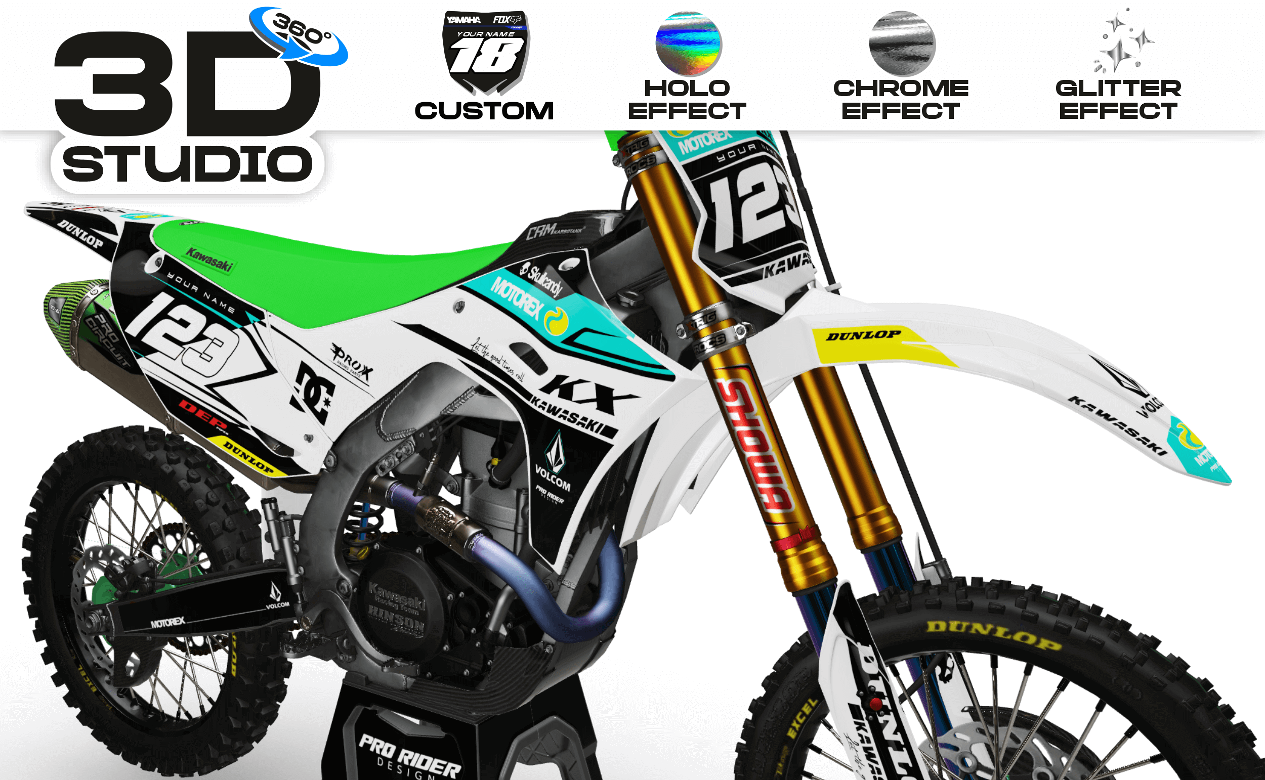 KAWASAKI Graphics Kit KAWASAKI DESTINI - 3D