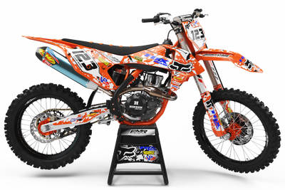 Graphics Kit FOX CAMO ORANGE  : amaze your friends with an original design