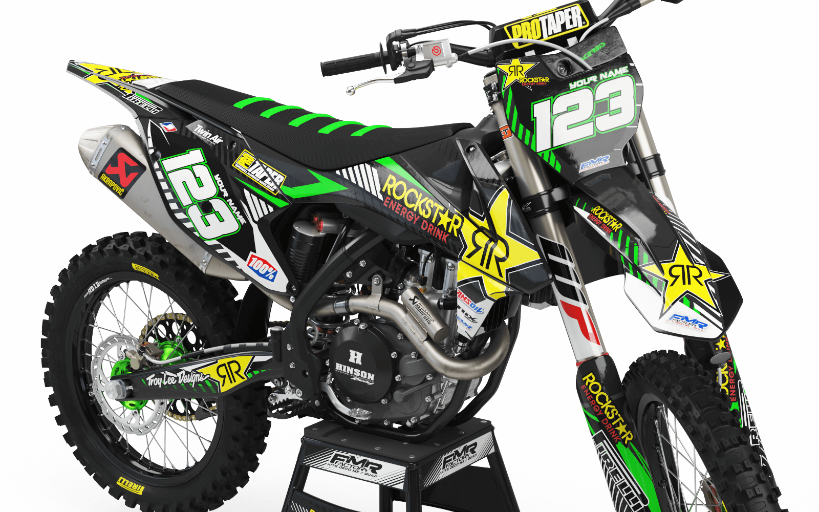 Graphics Kit ROCKSTAR Limited edition GREEN : Really cheap