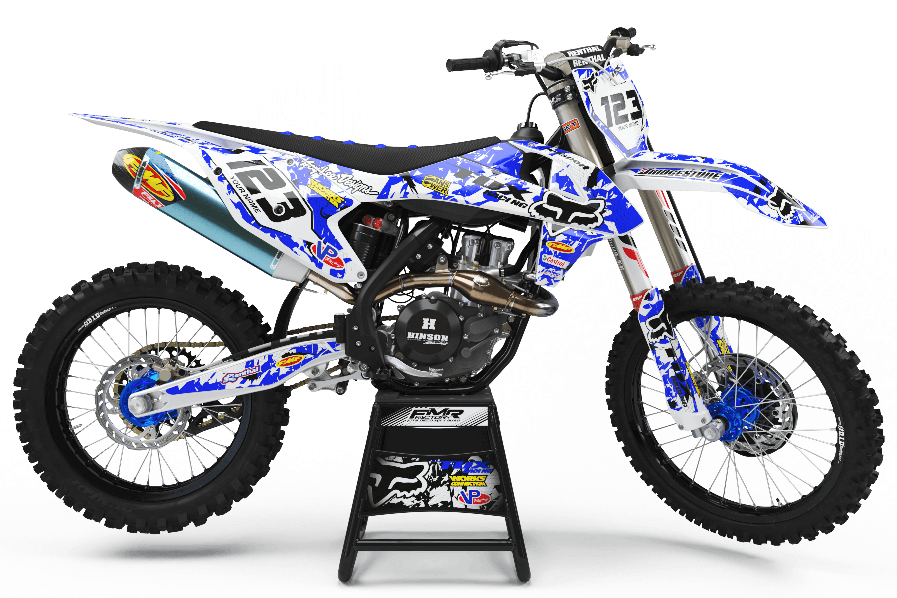 Graphics Kit FOX CAMO BLUE : amaze your friends with an original design