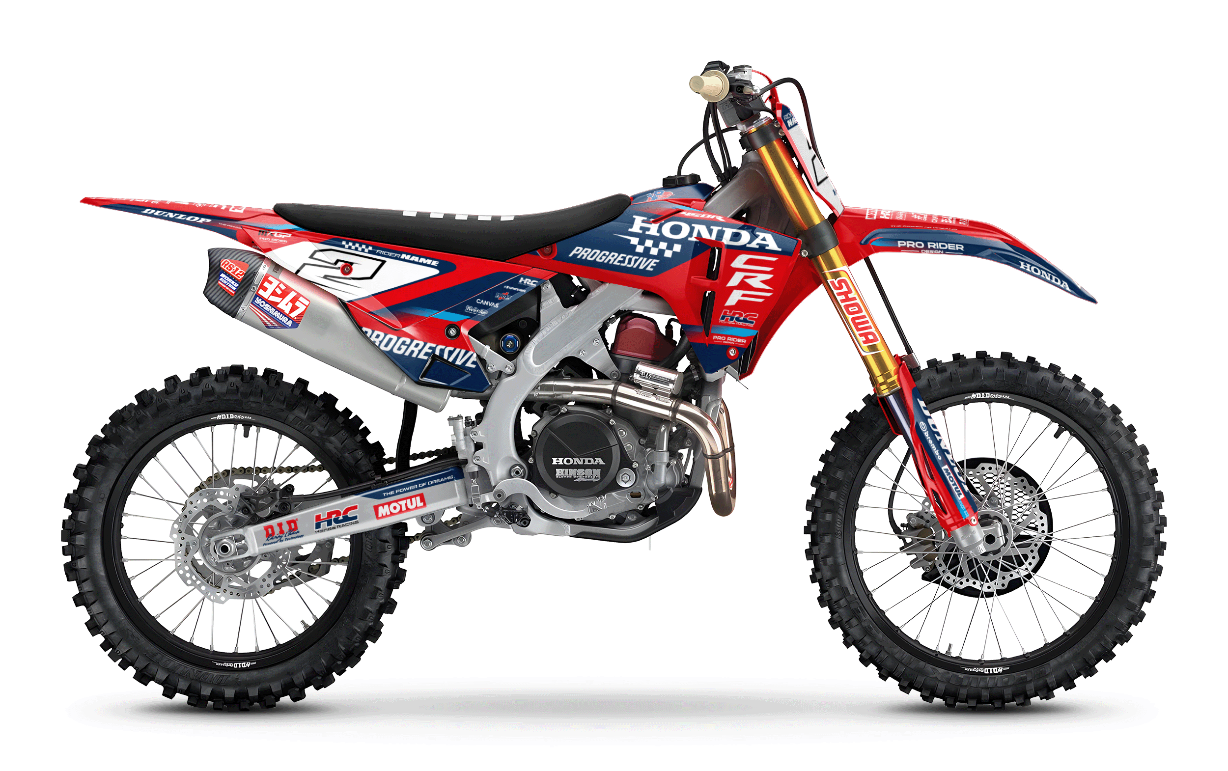 HONDA Custom Graphics Motocross TEAM HRC PROGRESSIVE | RED