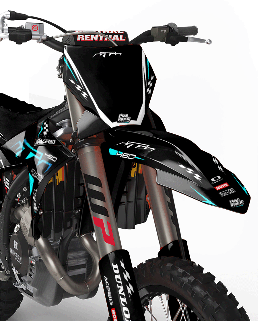KTM Graphics SX XC SXF XCF EXC.. - ProLine Black/teal