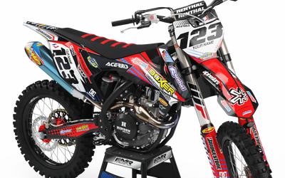 Graphics Kit BOXER RED : Add value to your Motocross and Quad