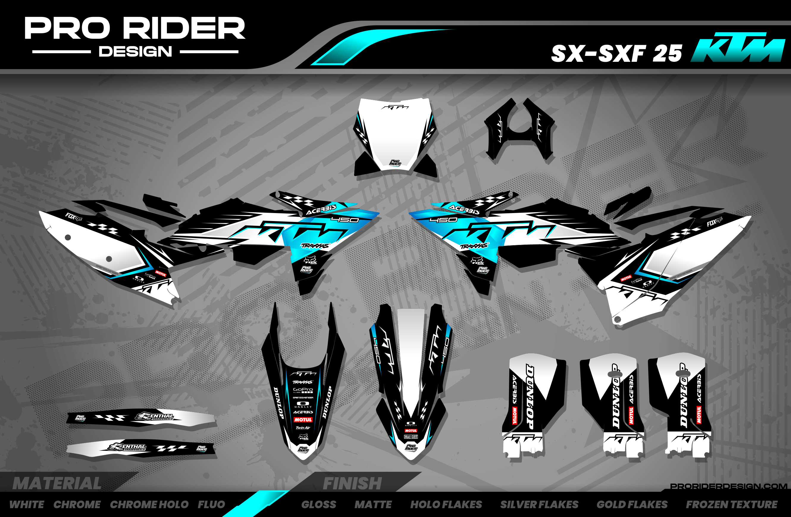 KTM Graphics SX XC SXF XCF EXC.. - ProLine Teal