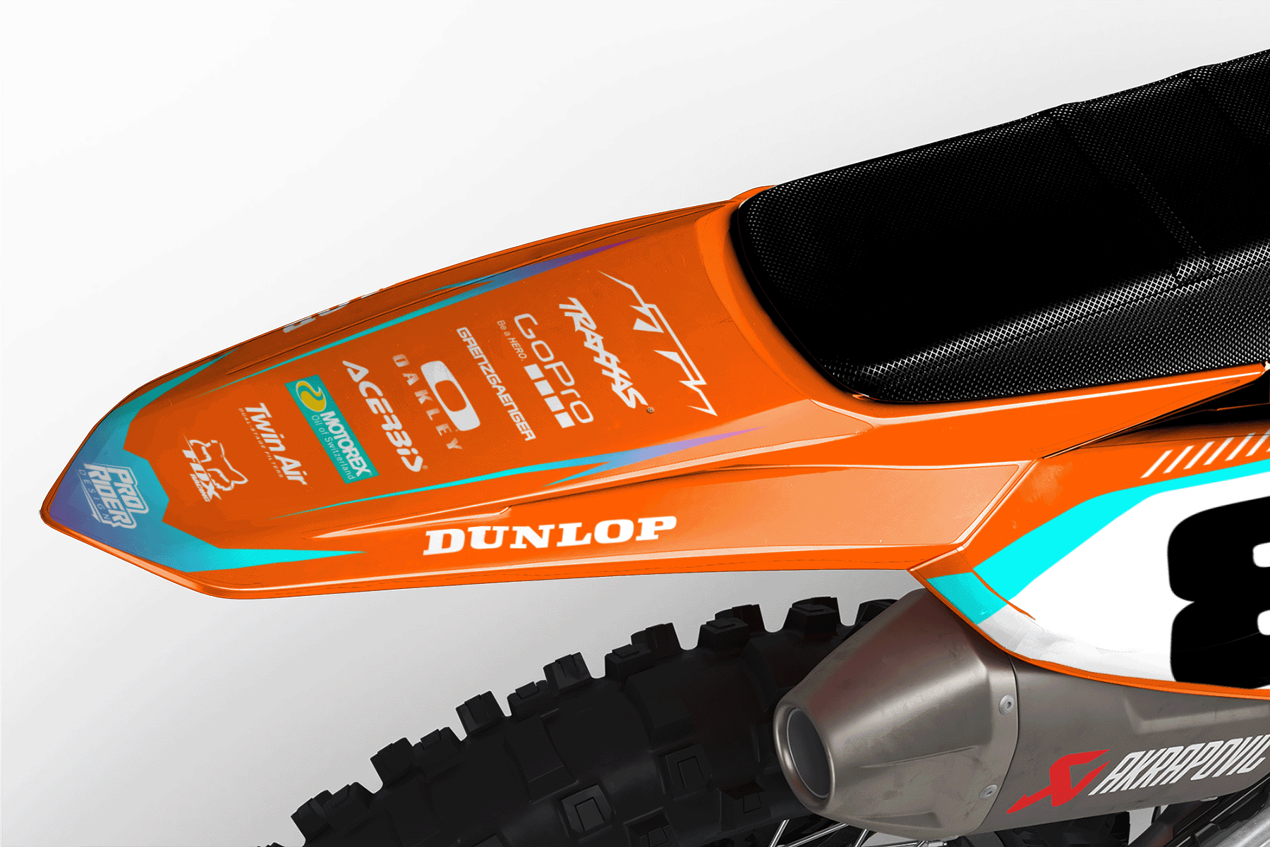 KTM Graphics SX XC SXF XCF EXC.. | Shadow Edition | Orange teal