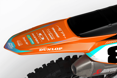 KTM Graphics SX XC SXF XCF EXC.. | Shadow Edition | Orange teal