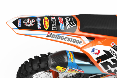 Graphics Kit BOXER BOXER ORANGE : Add value to your Motocross and Quad