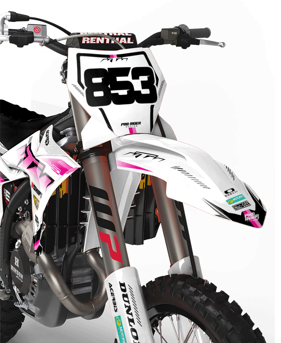 KTM Graphics SX XC SXF XCF EXC.. | Shadow Edition | White & pink
