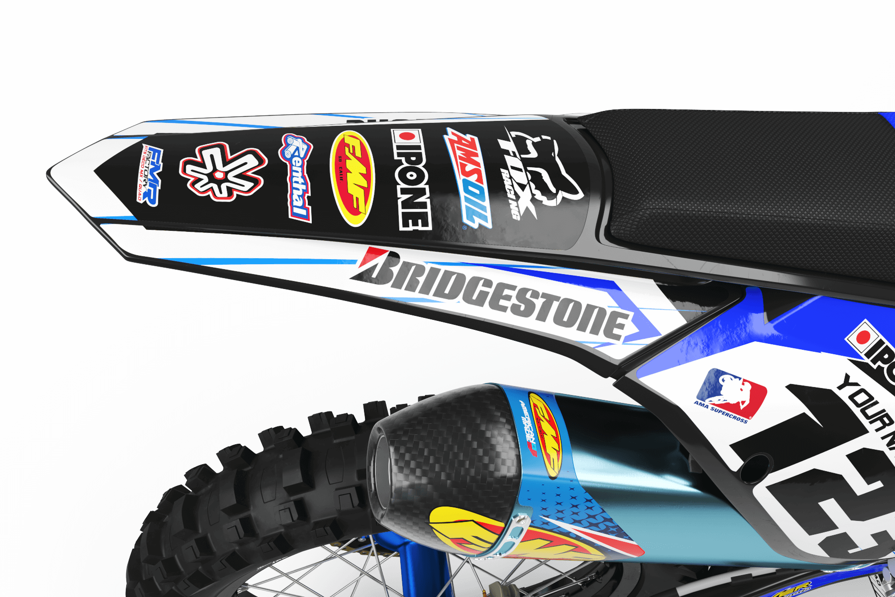 Graphics Kit BOXER BLUE : Add value to your Motocross and Quad