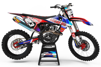 Graphics Kit LUCAS OIL RED : The best kit for your bike