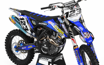 Graphics Kit BOXER BLUE : Add value to your Motocross and Quad