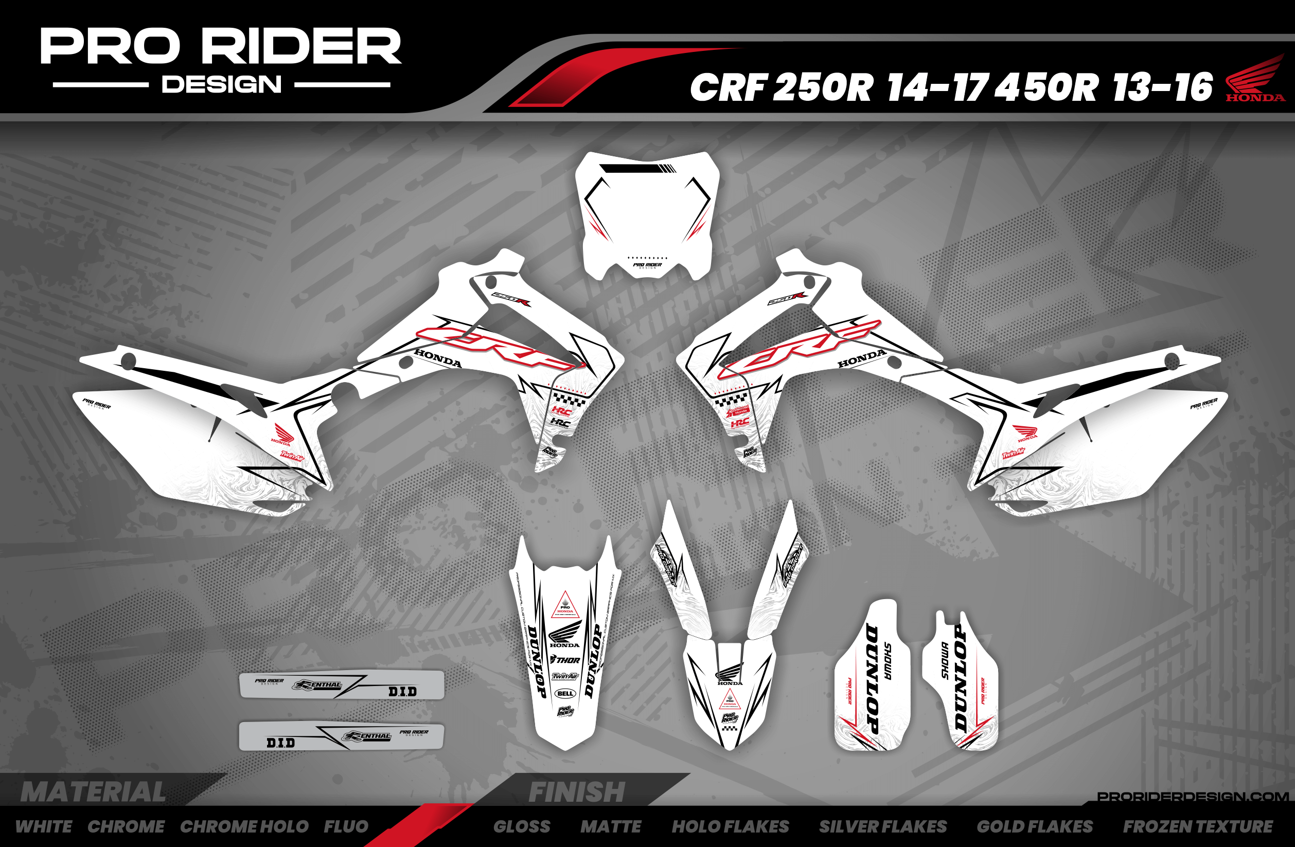 Graphics Kit HONDA BLINK WHITE