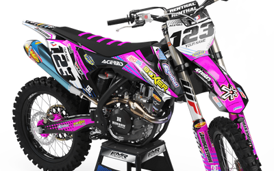 Graphics Kit BOXER PINK : Add value to your Motocross and Quad