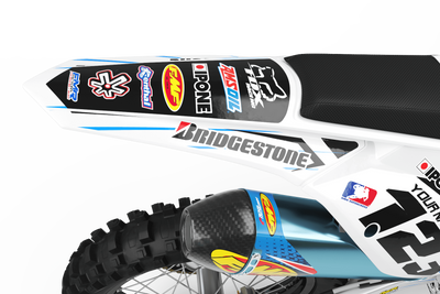 Graphics Kit BOXER WHITE : Add value to your Motocross and Quad