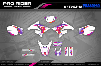 Motocross Graphics YAMAHA 93th White