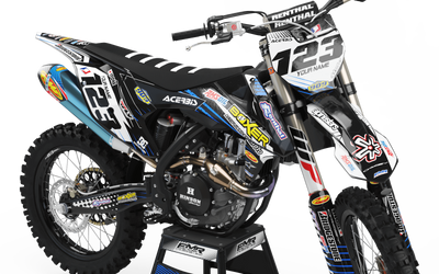 Graphics Kit BOXER BLACK : Add value to your Motocross and Quad