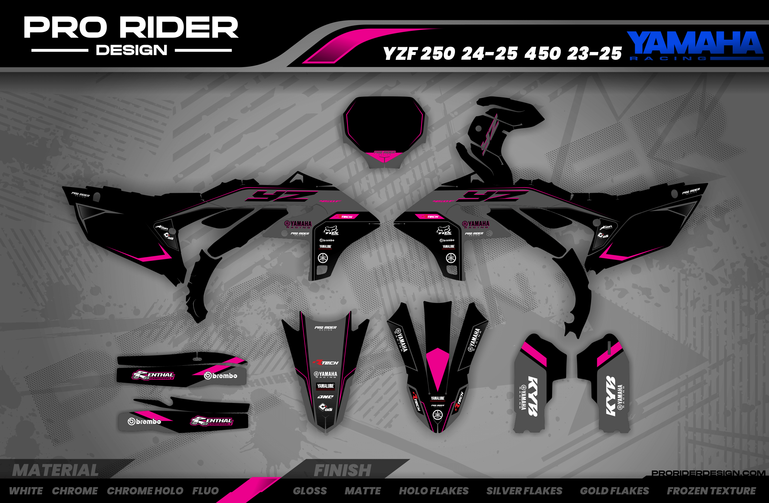 YAMAHA GRAPHICS| Black Venom | PINK