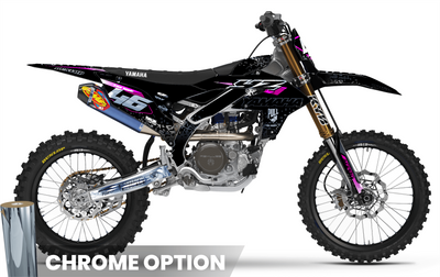 YZ YZF TTR PW Custom Graphics KIT YAMAHA PIXEL BLACK
