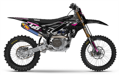 YZ YZF TTR PW Custom Graphics KIT YAMAHA PIXEL BLACK