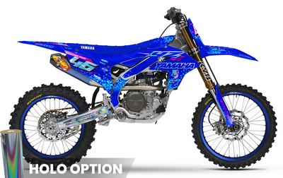 YZ YZF TTR PW Custom Graphics KIT YAMAHA PIXEL BLUE