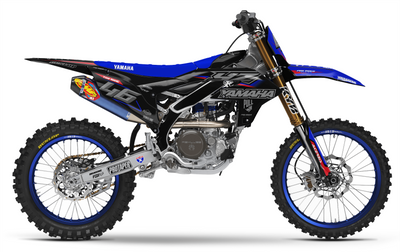 YZ YZF TTR PW Custom Graphics KIT YAMAHA BLACK FLAG