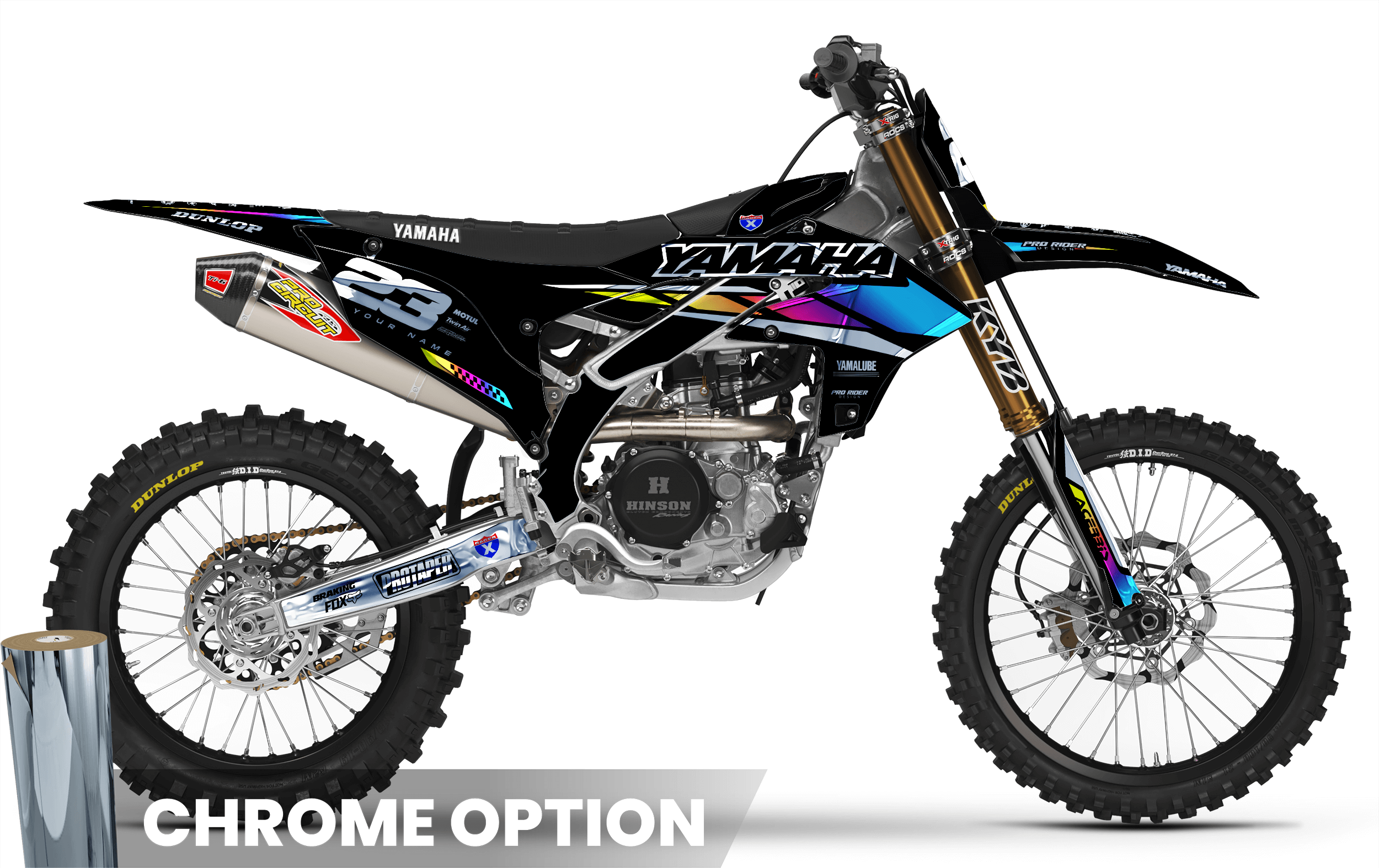 YZ YZF TTR PW Custom Graphics YAMAHA Speed Blocks - BLACK