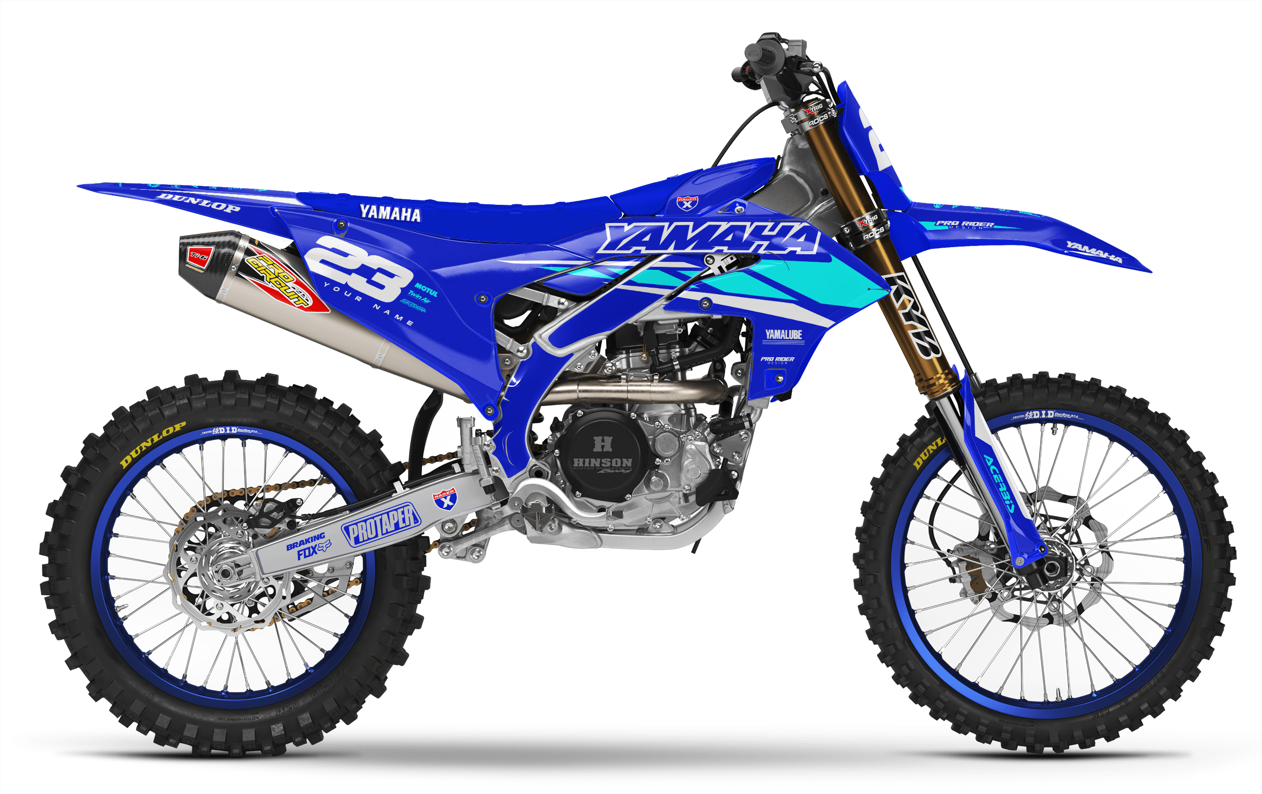 YZ YZF TTR PW Custom Graphics YAMAHA Speed Blocks - BLUE