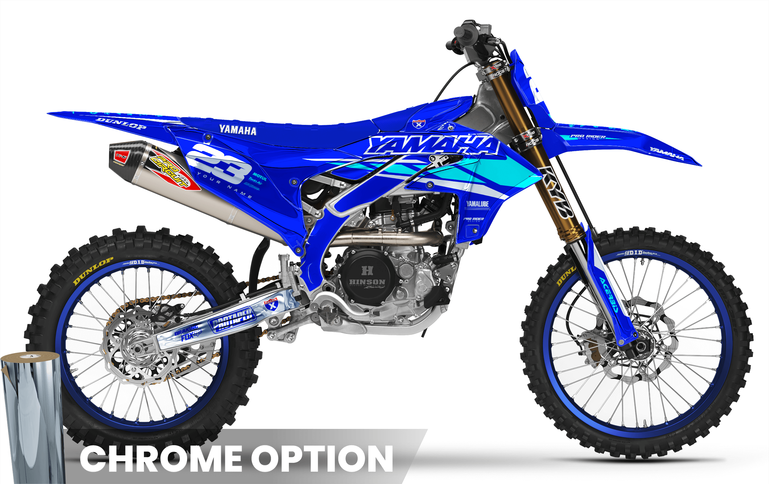 YZ YZF TTR PW Custom Graphics YAMAHA Speed Blocks - BLUE