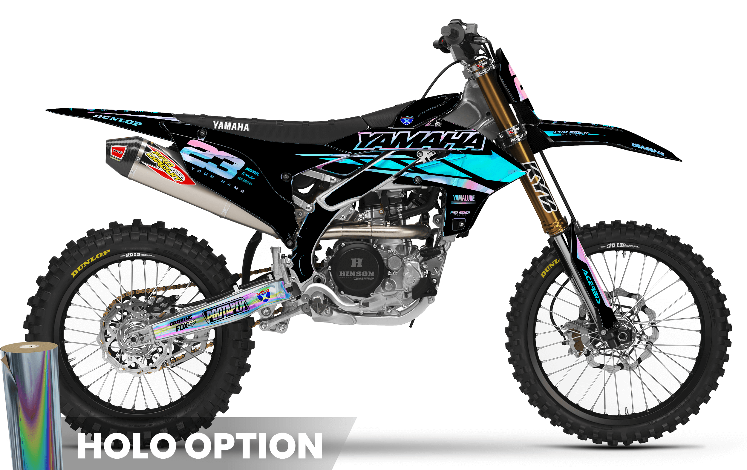 YZ YZF TTR PW Custom Graphics YAMAHA Speed Blocks - TEAL