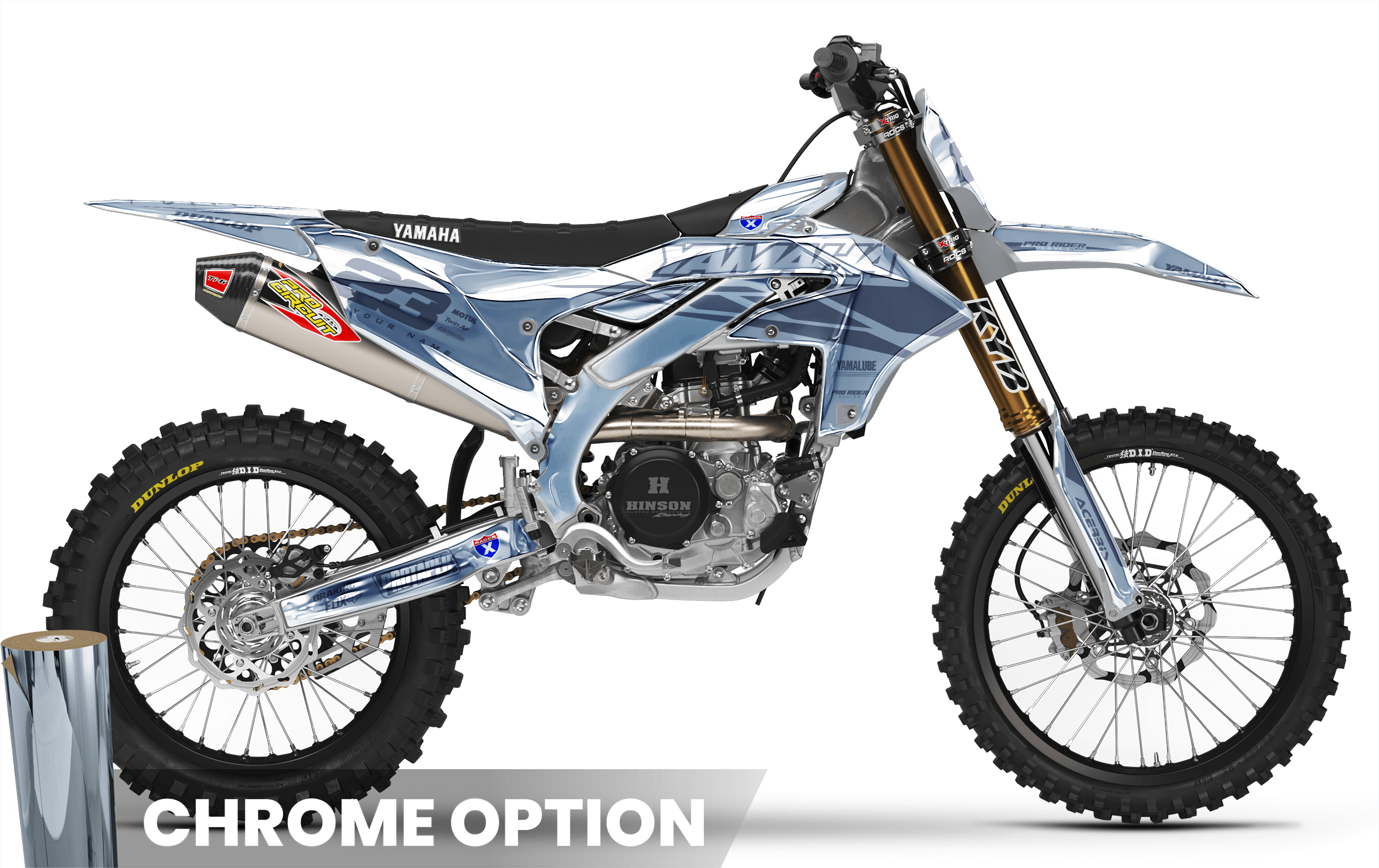 YZ YZF TTR PW Custom Graphics YAMAHA Speed Blocks - GREY