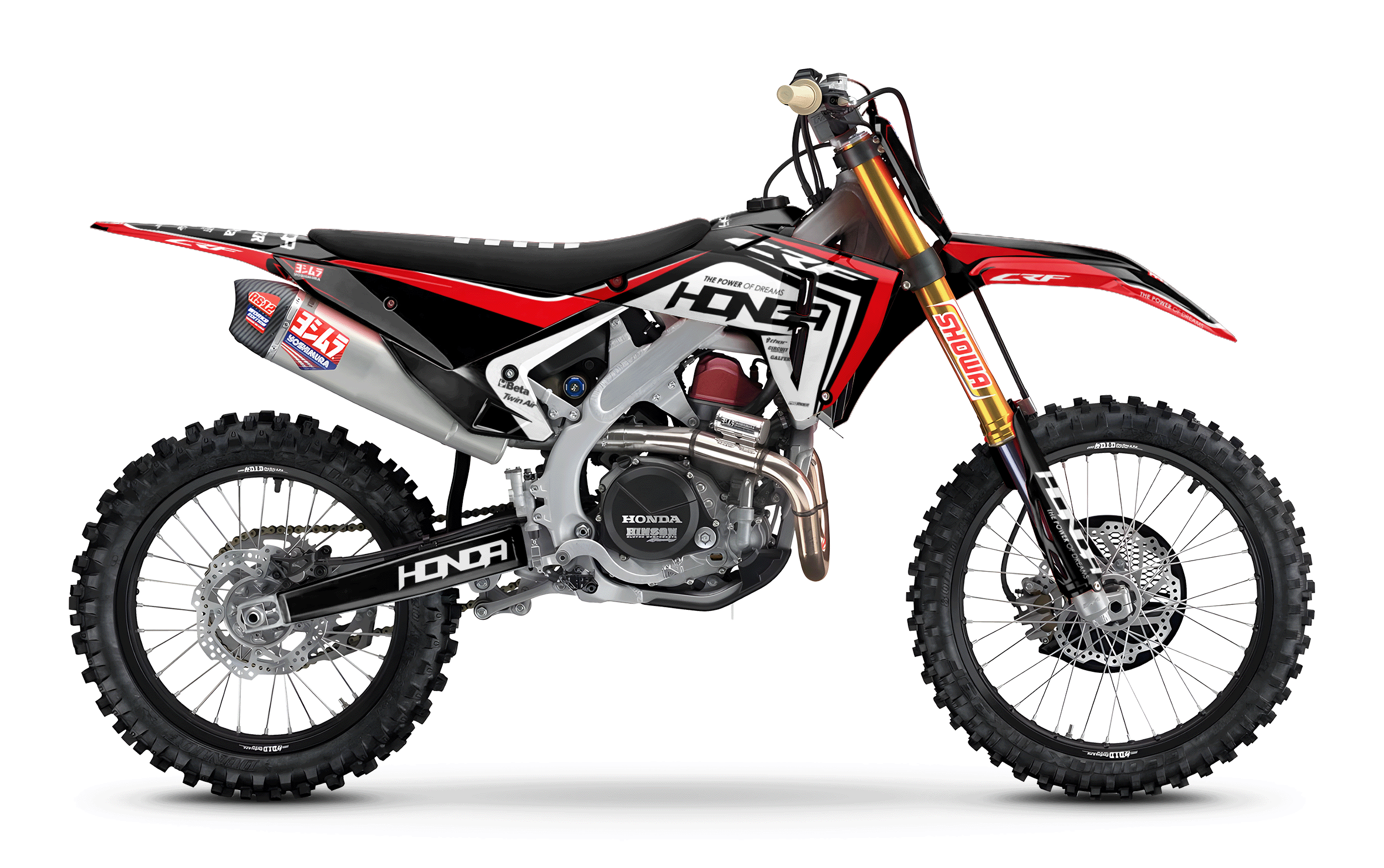HONDA Graphics Kit RED FRAME