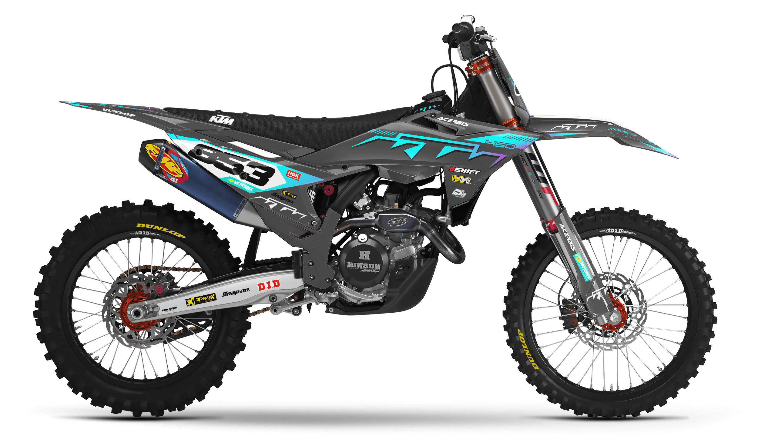 KTM Graphics SX XC SXF XCF EXC.. | Shadow Edition | Grey teal