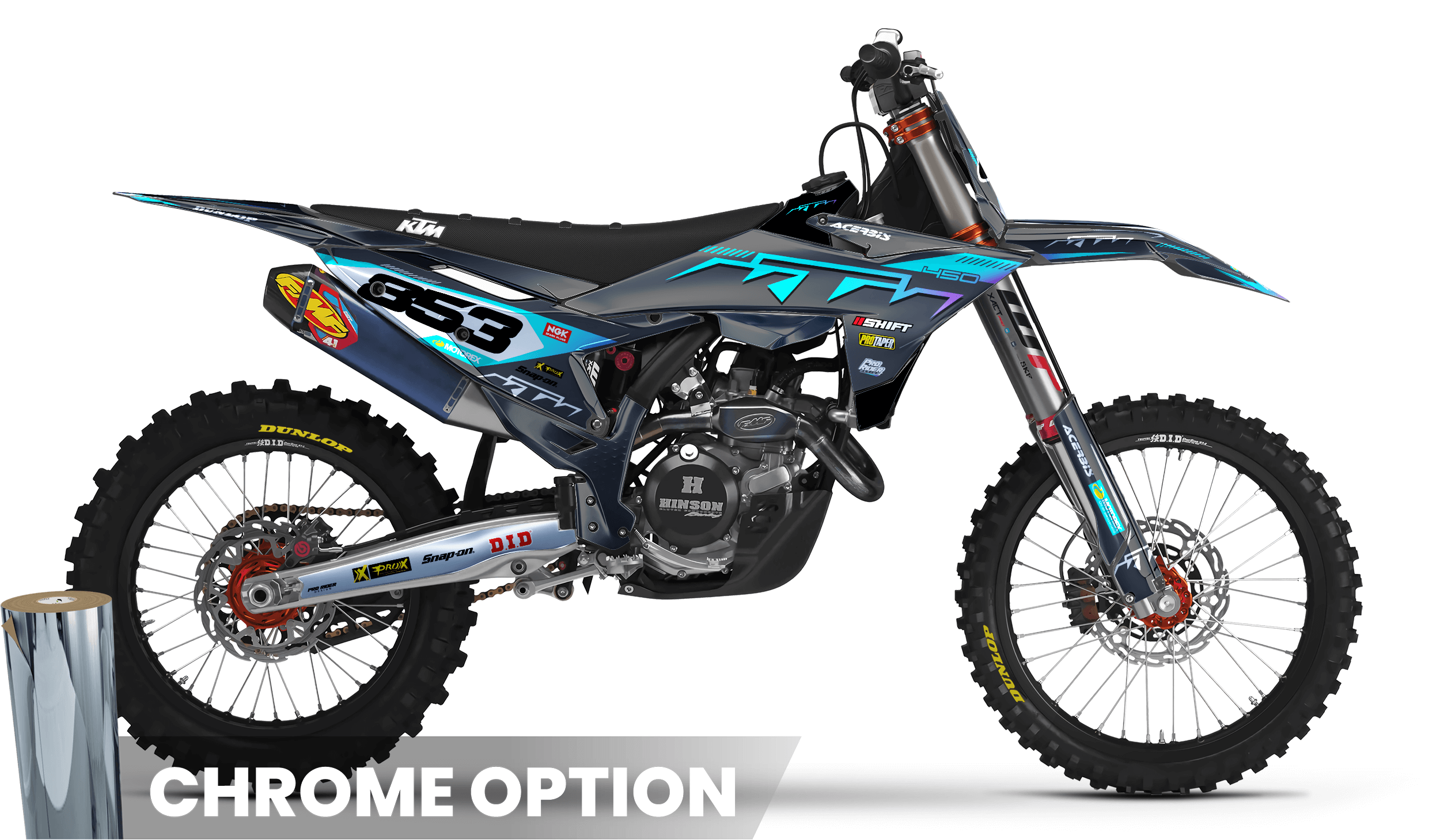 KTM Graphics SX XC SXF XCF EXC.. | Shadow Edition | Grey teal