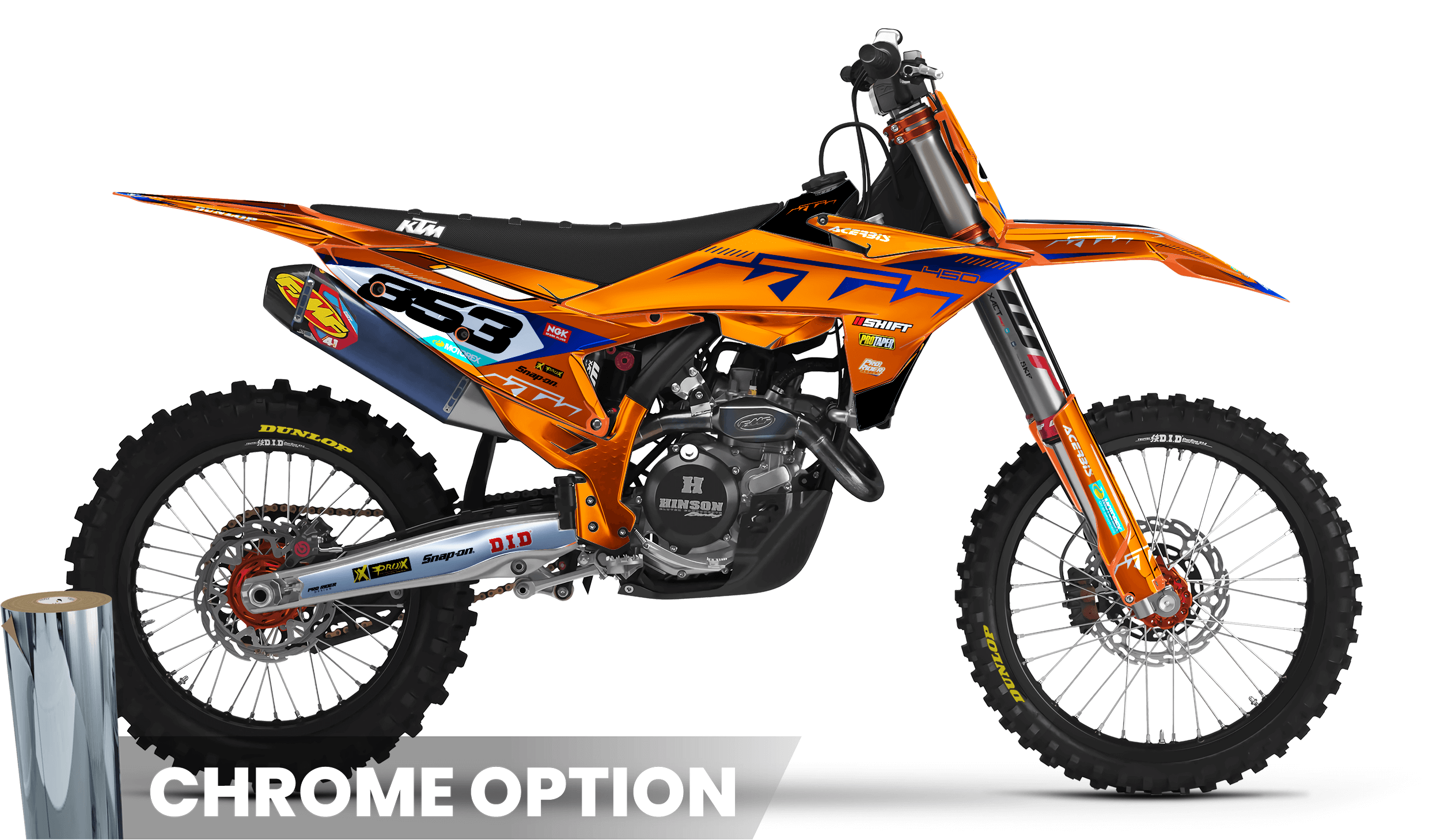 KTM Graphics SX XC SXF XCF EXC.. | Shadow Edition | Orange blue