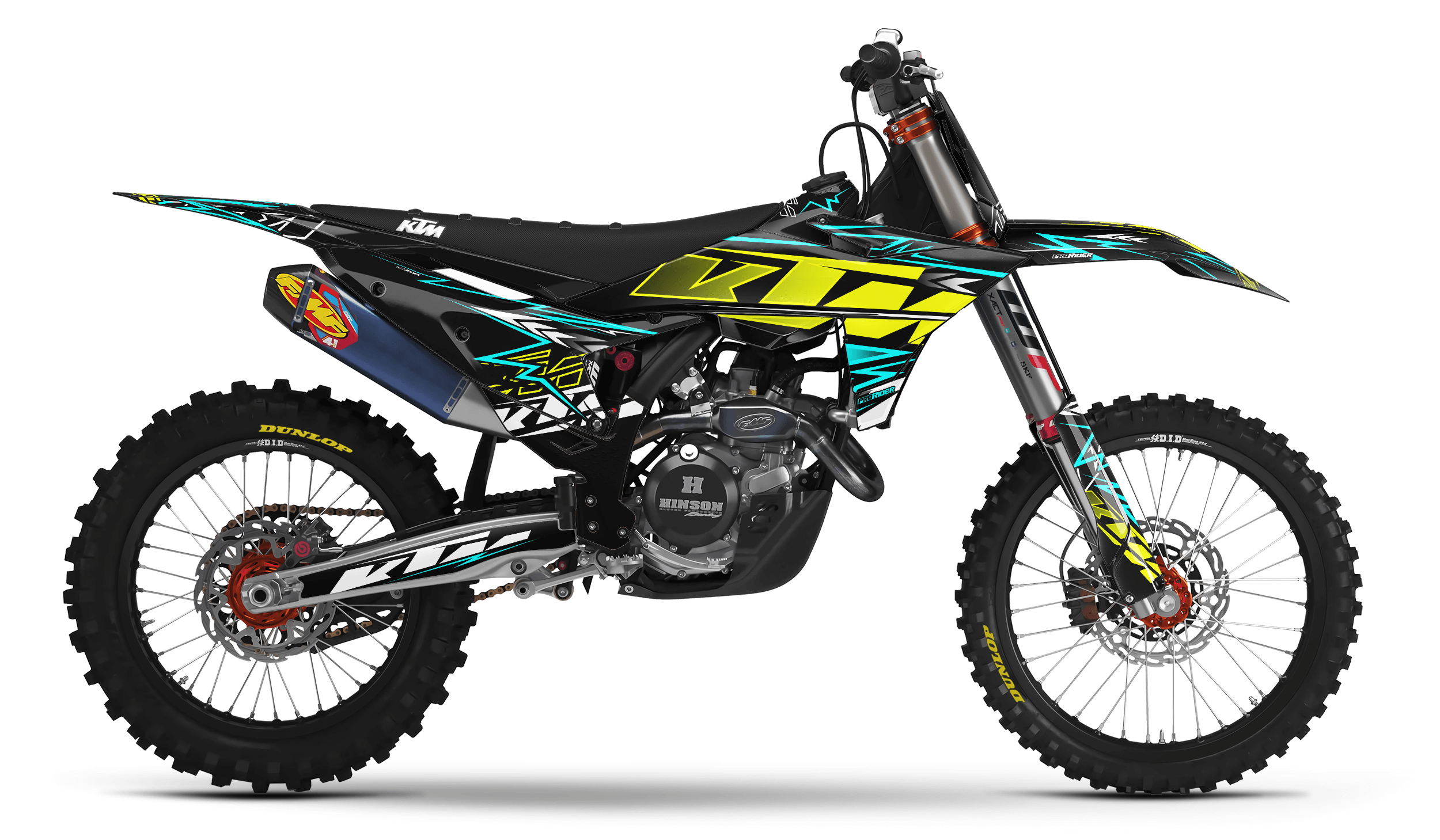 KTM Graphics TEAL BOLD EFFECT