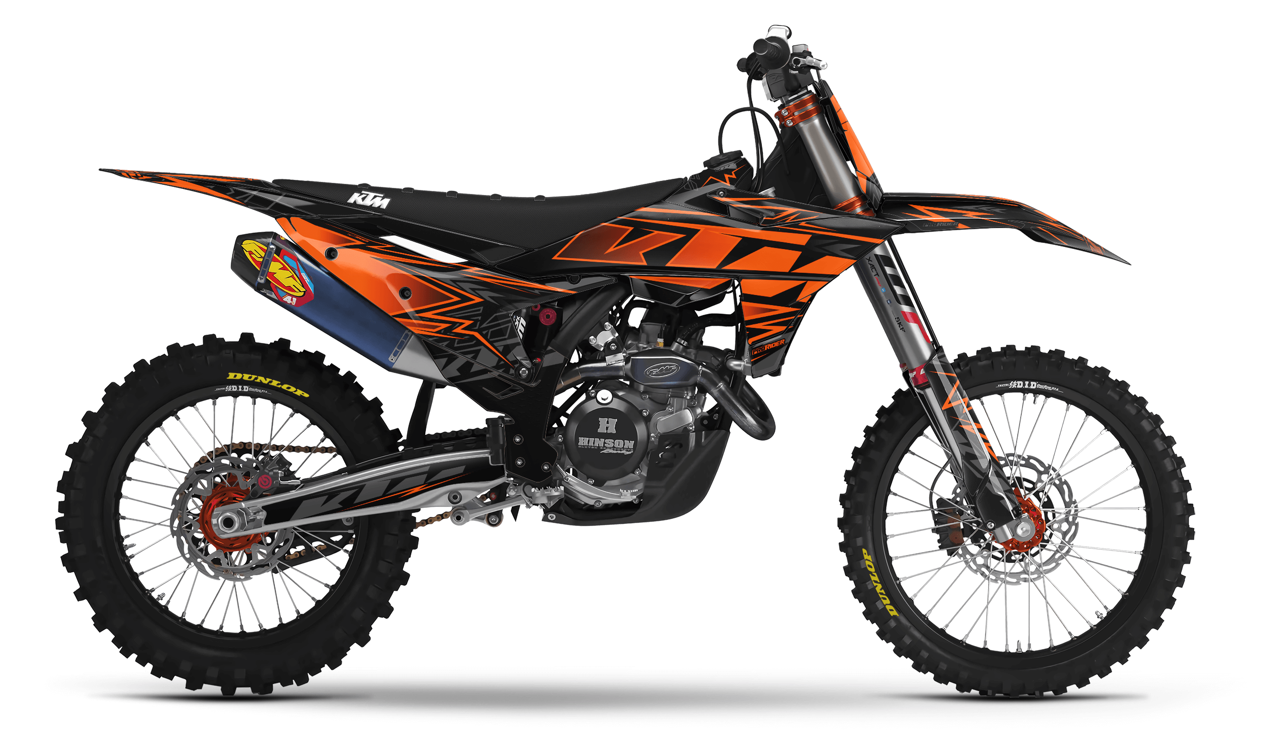 KTM Graphics ORANGE BOLD EFFECT