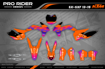 Custom Graphics KTM SX SXF EXC - PURPLE VECTOR