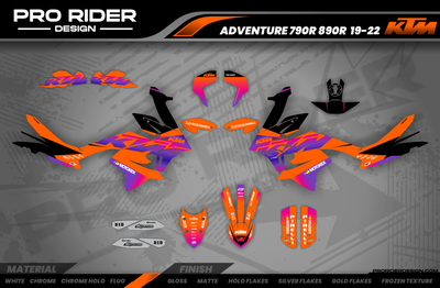 Custom Graphics KTM SX SXF EXC - PURPLE VECTOR