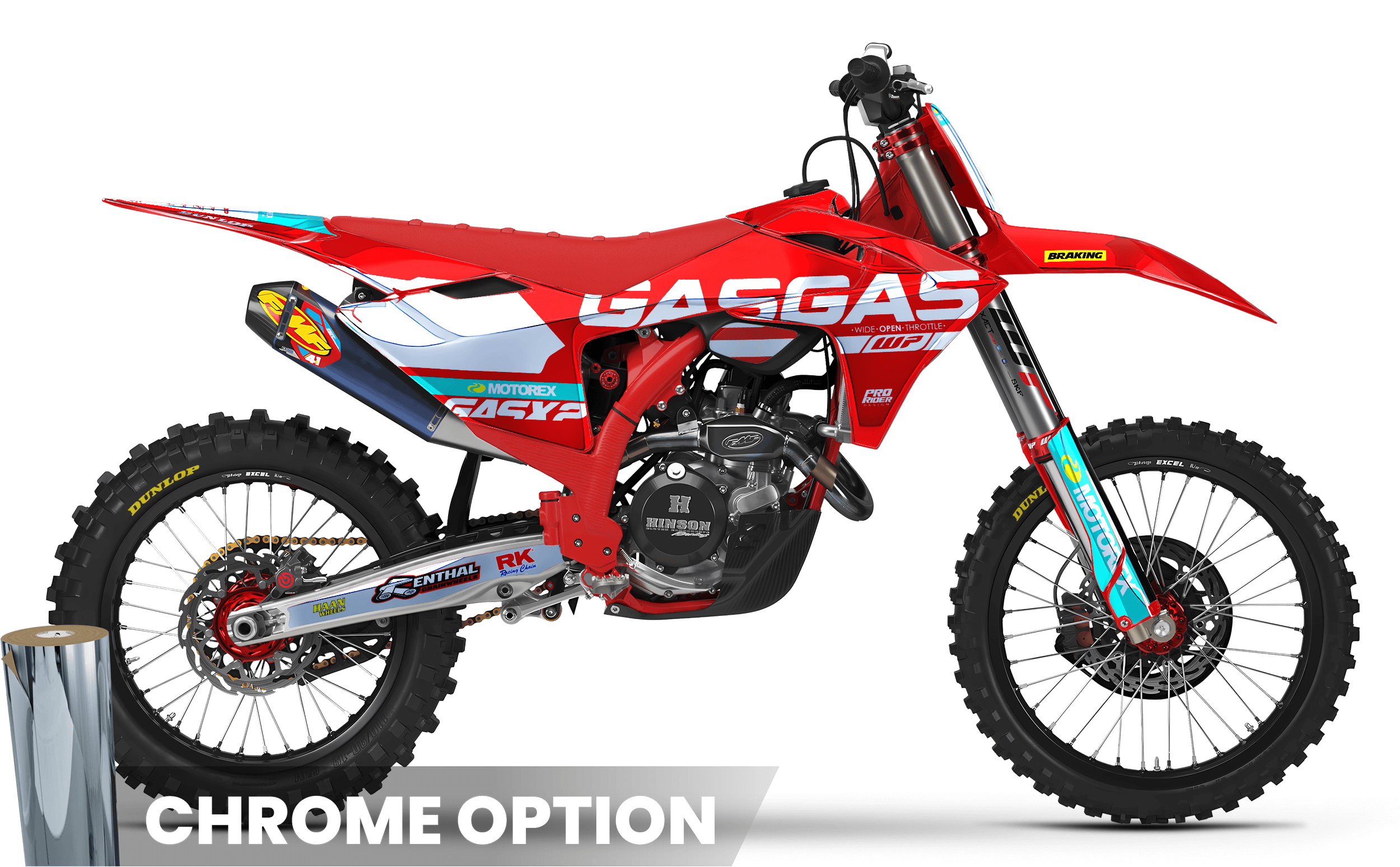 Graphics Kit GASGAS MENTOR RED.1