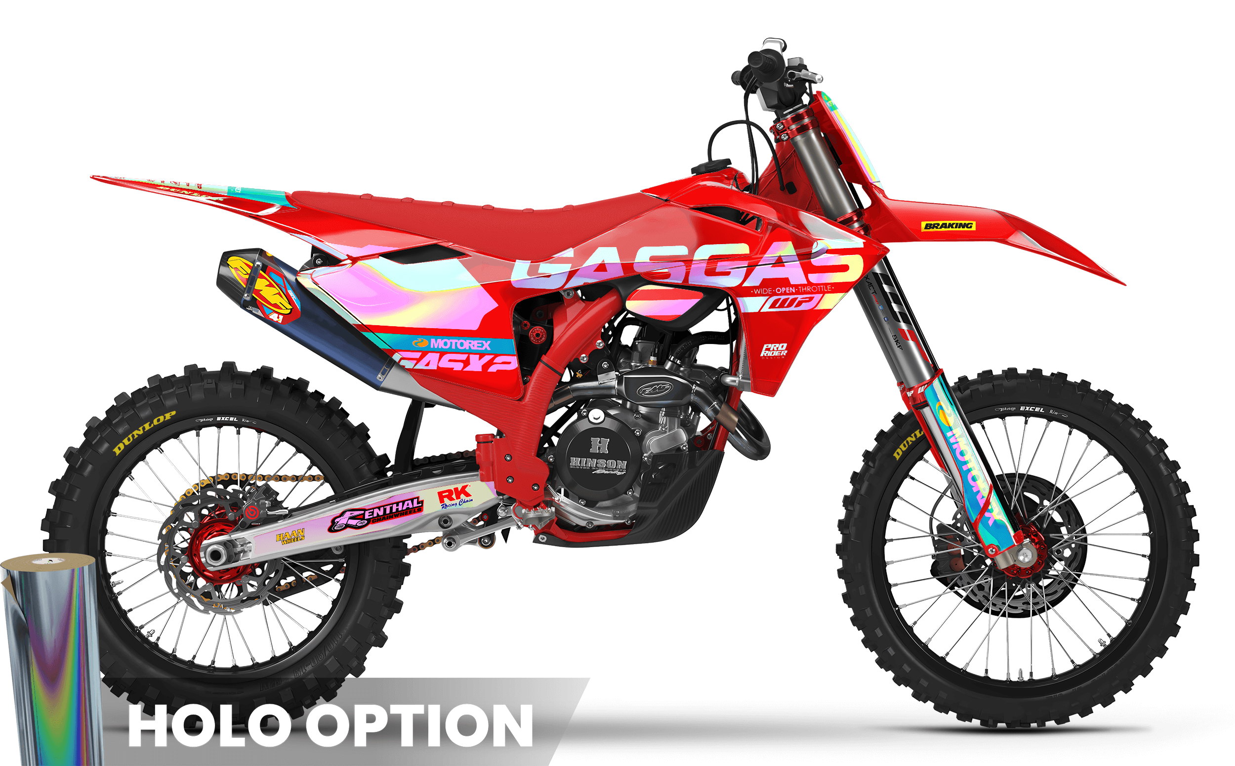 Graphics Kit GASGAS MENTOR RED.1