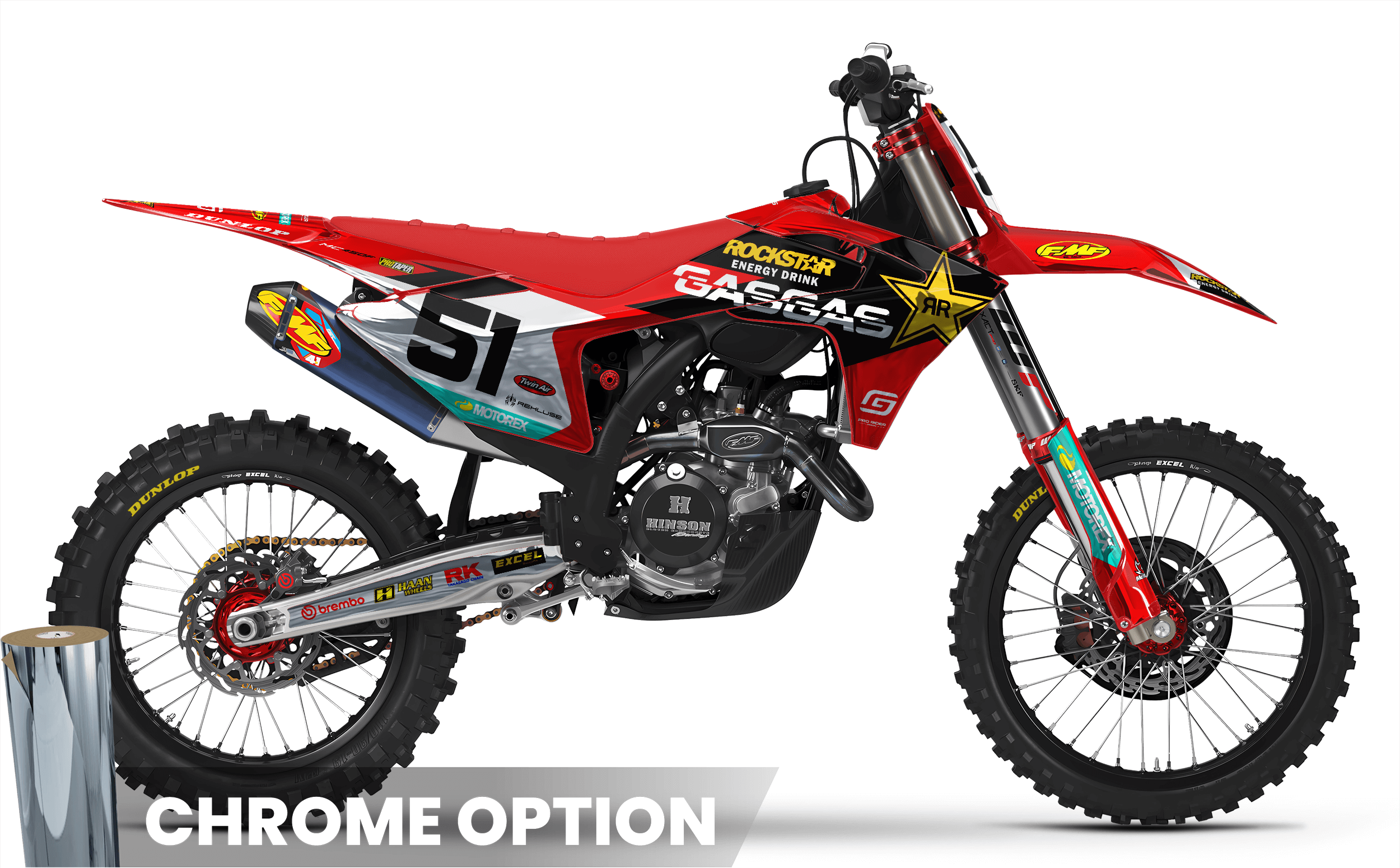 ROCKSTAR JUSTIN BARCIA GasGas Full Graphics Kit