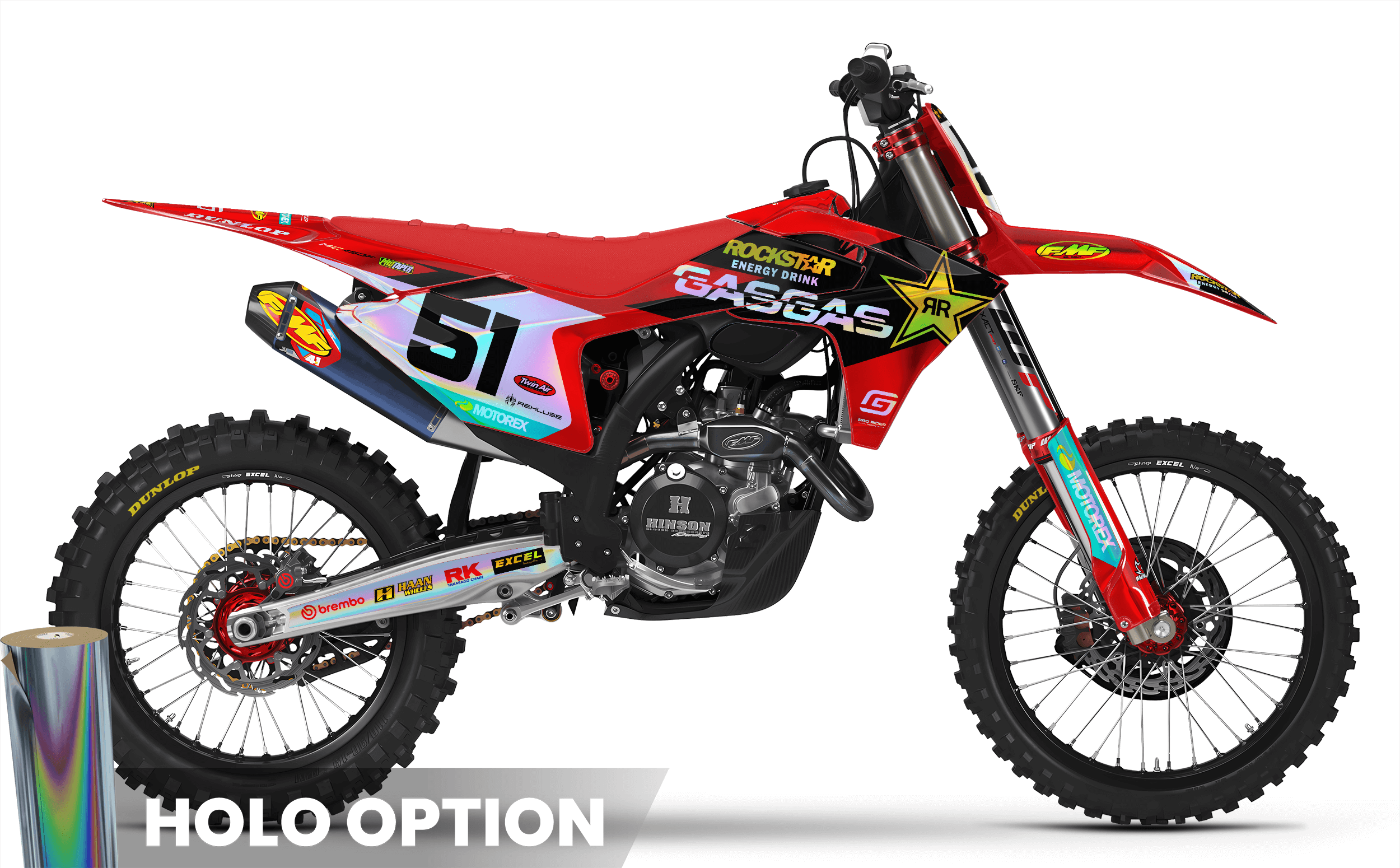 ROCKSTAR JUSTIN BARCIA GasGas Full Graphics Kit