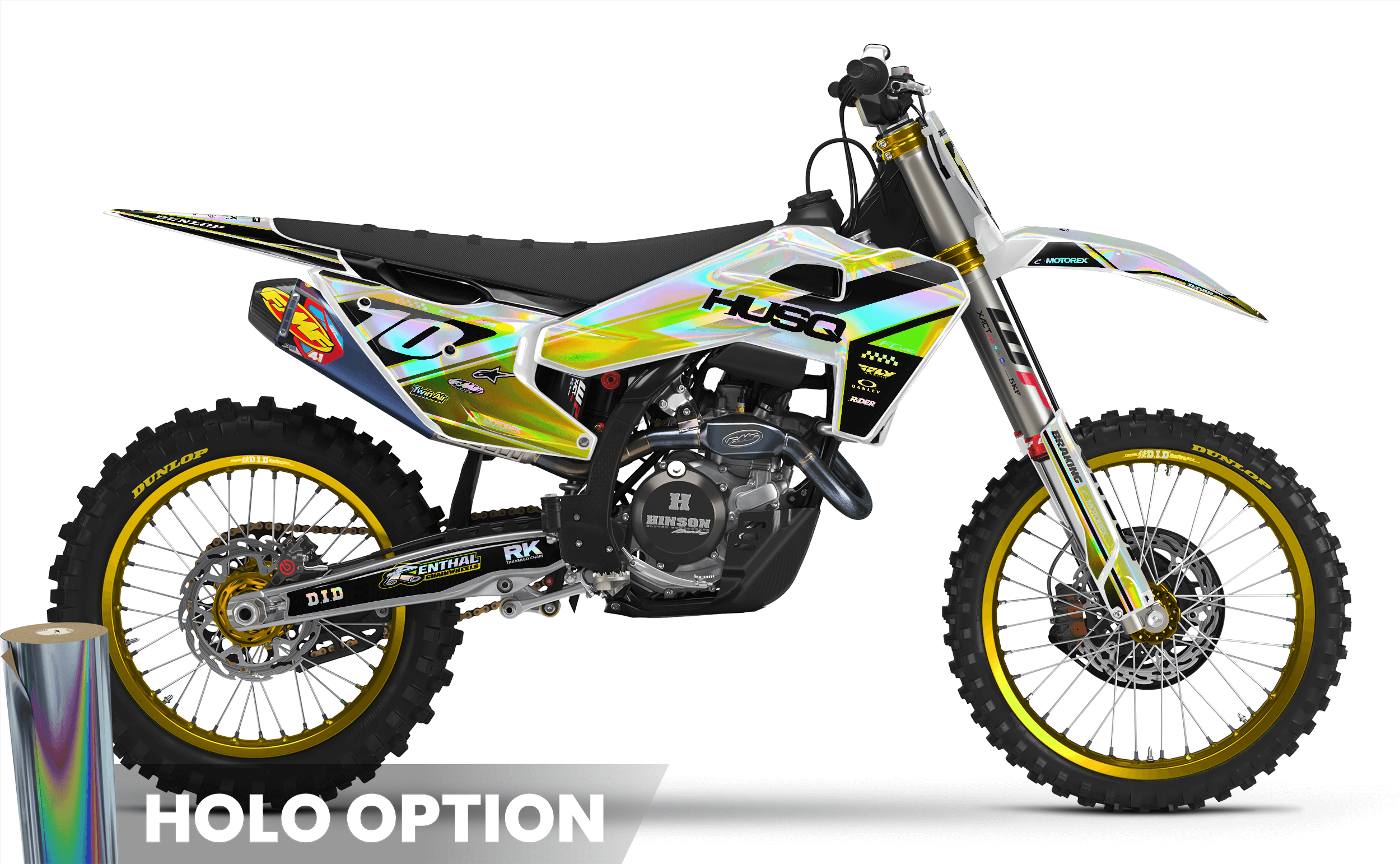 YELLOW STRIKE Husqvarna Full Graphics Kit