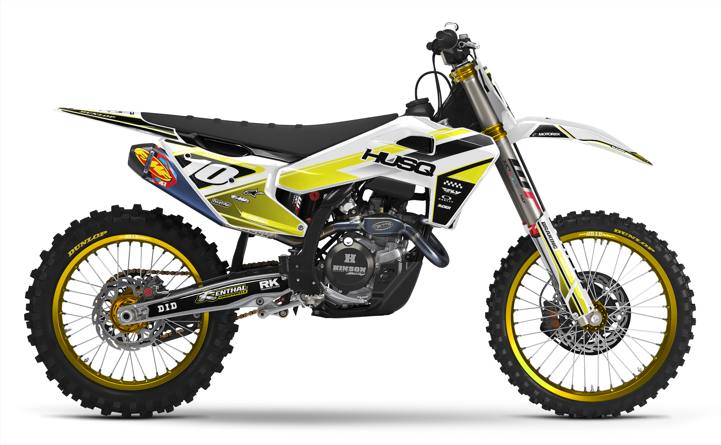 YELLOW STRIKE Husqvarna Full Graphics Kit