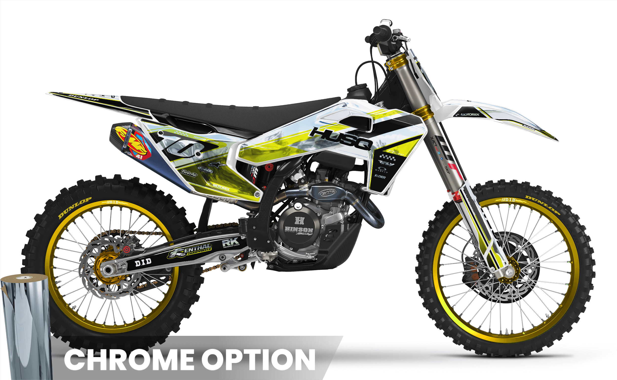 YELLOW STRIKE Husqvarna Full Graphics Kit